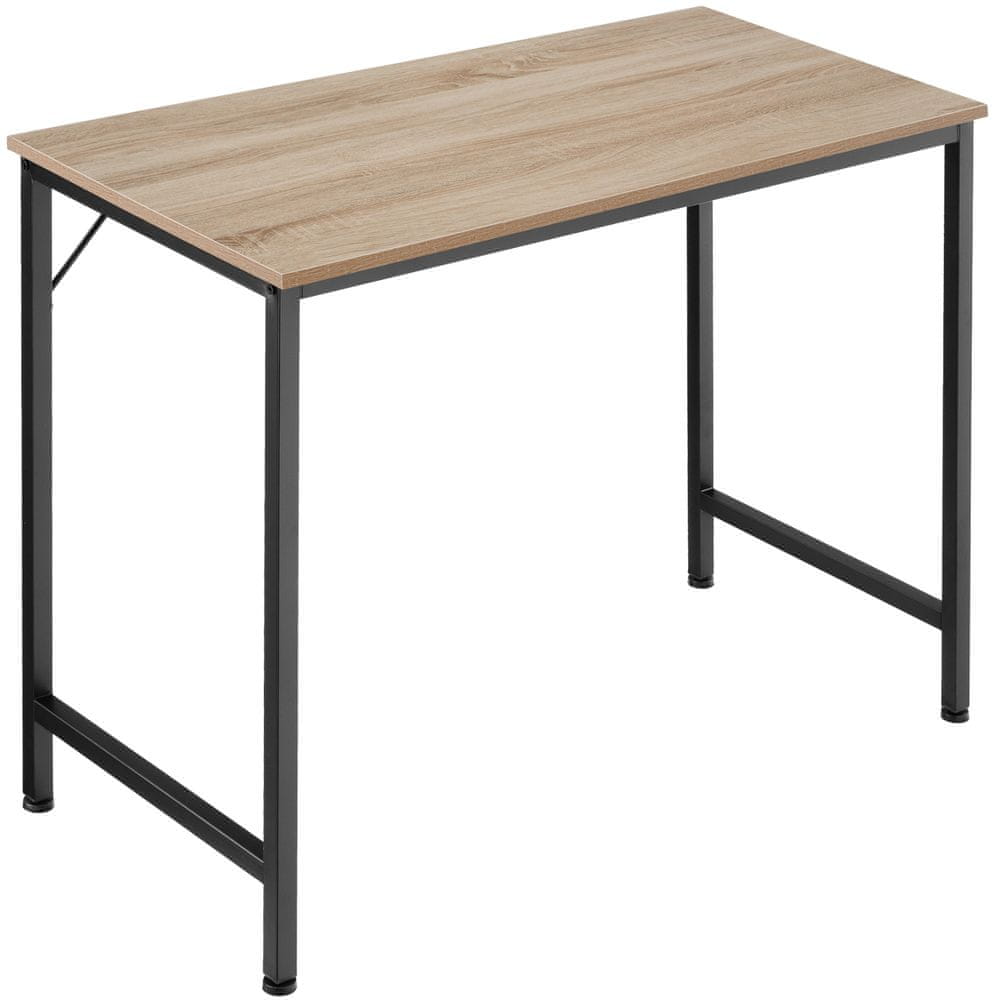 tectake Písací stôl Jenkins - Industrial svetlé drevo, dub Sonoma, 80 cm